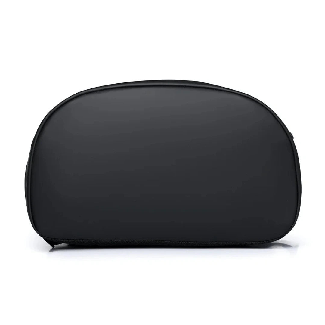 Henner Rollrucksack – Rückansicht mit Tragegriff und Verschlussdetails