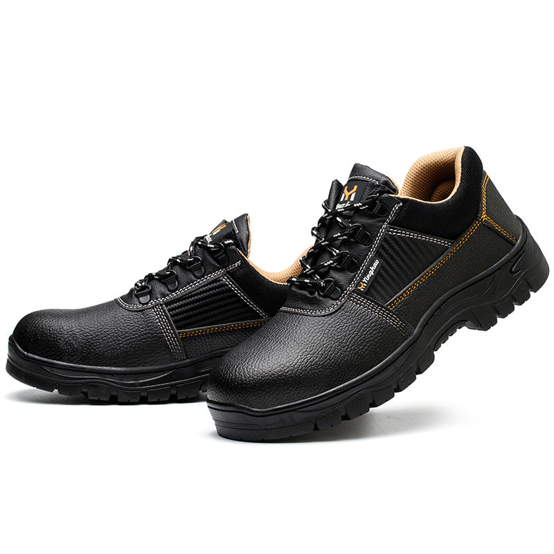 S3 Sicherheitsschuh Schwarz, Einsatz auf Waldpfad, wasserdicht