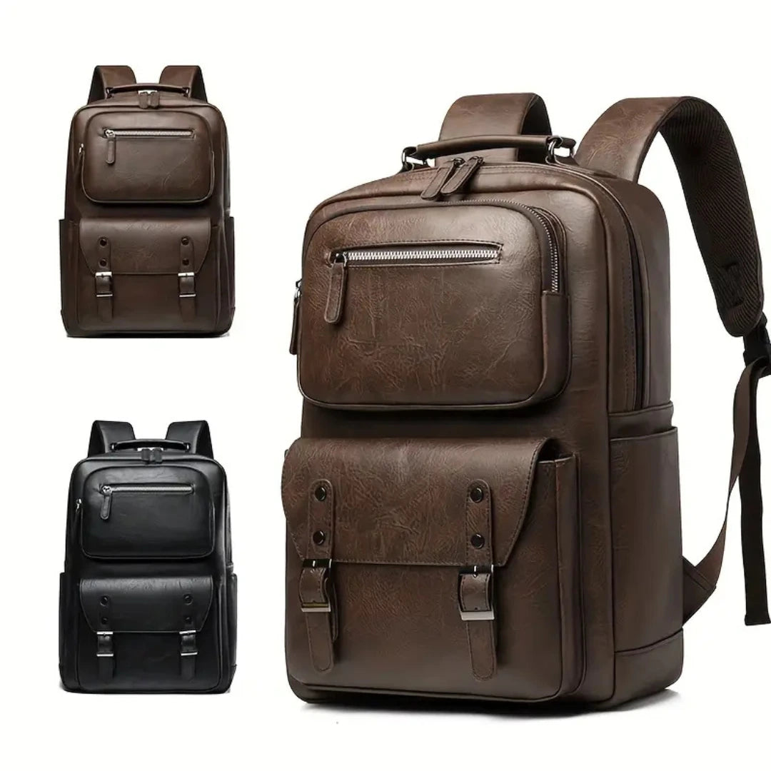 Rucksack im Einsatz – Frontansicht beim Tragen, eleganter Business-Look