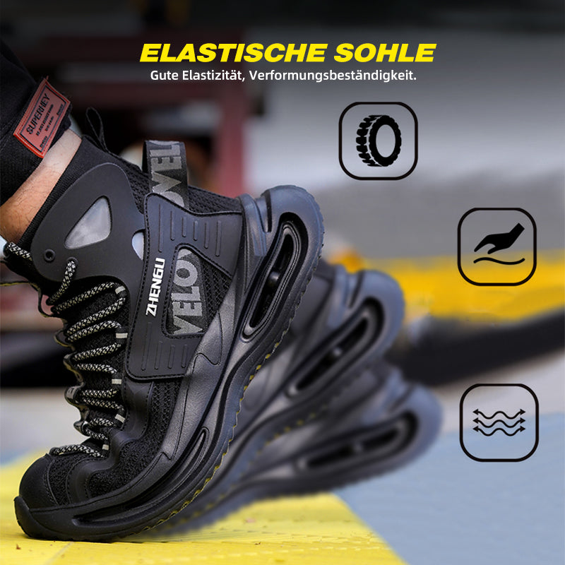 Flex-Test: High-Top Schwarz, super elastische EVA-Sohle