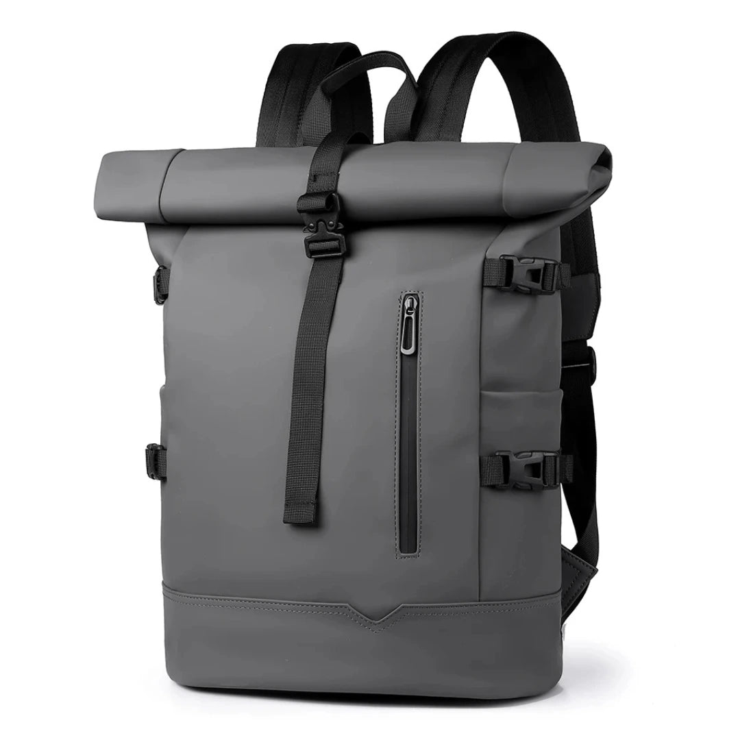 Henner Rolltop Rucksack in Dunkelgrau – minimalistisches Design