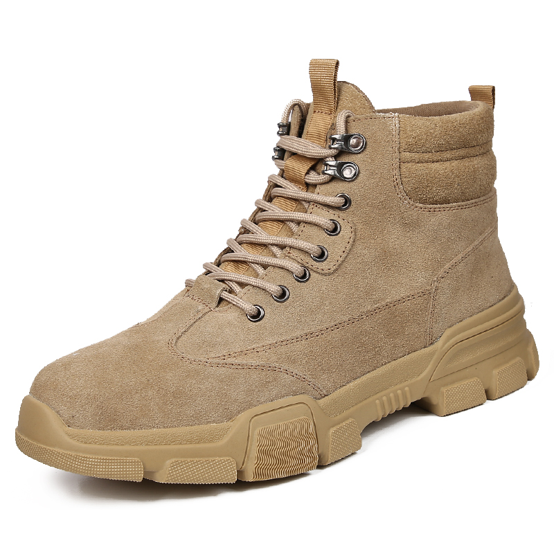 Winterstiefel Sand-Beige, Seitenansicht rechts, Wildleder