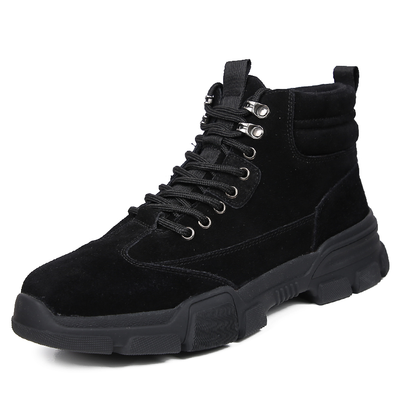 Winter-Sicherheitsstiefel Schwarz, Wildleder-Upper & Thermofutter – Hero-Seitenansicht