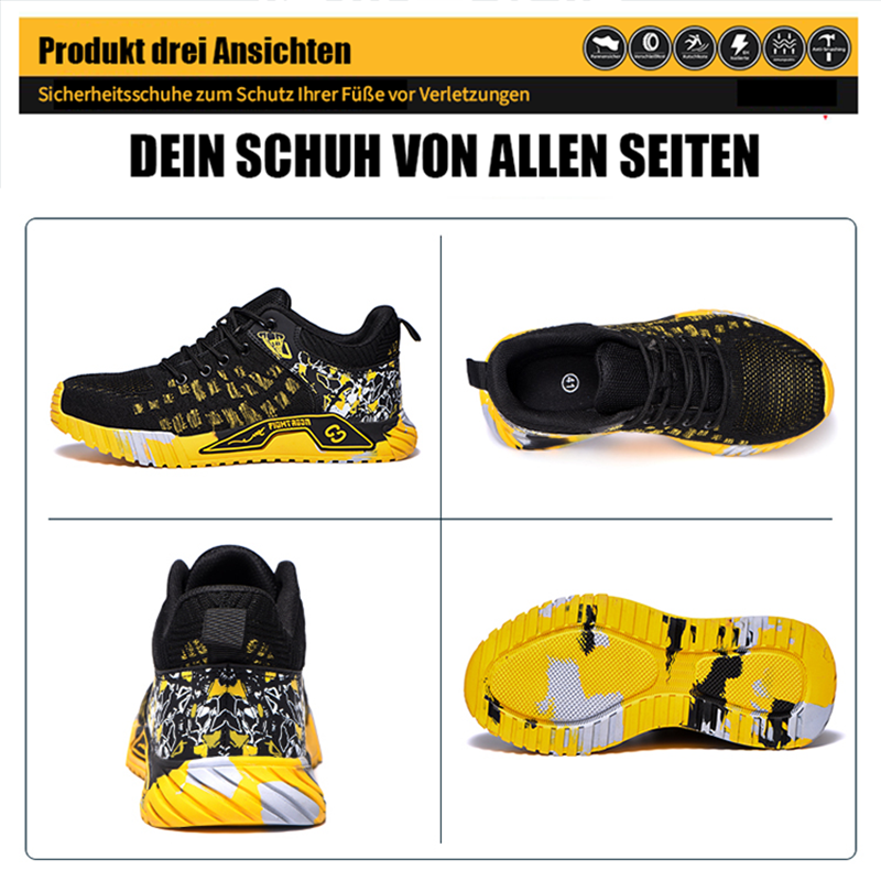 Set: Graffiti Sicherheitsschuh mit Untersohle & Einlegesohle