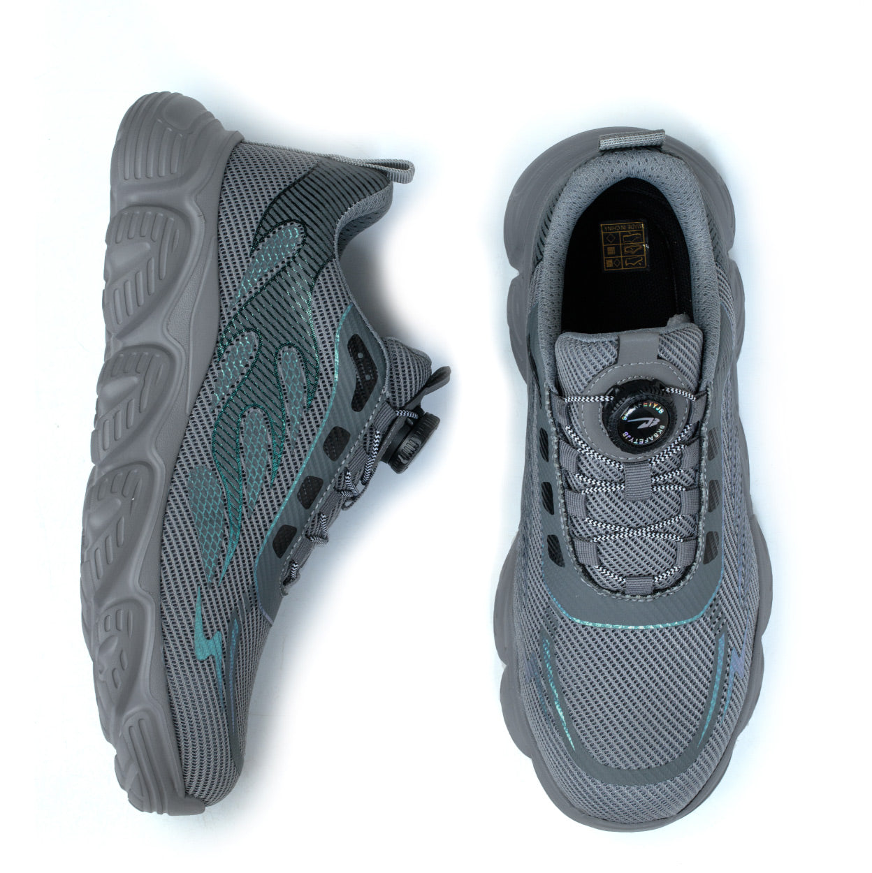 Einzelner Schuh Untersohle diagonal – rutschfestes SRC-Profil