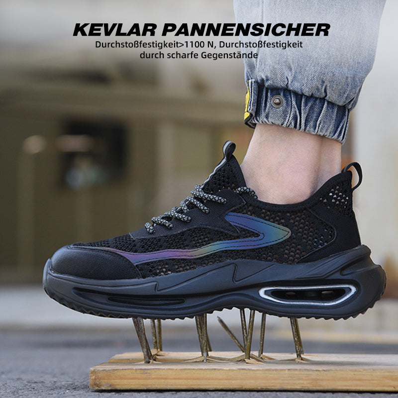 Exploded View: Stahlkappe, Kevlar, Luftpolster-Ferse – Arbeitsschuh