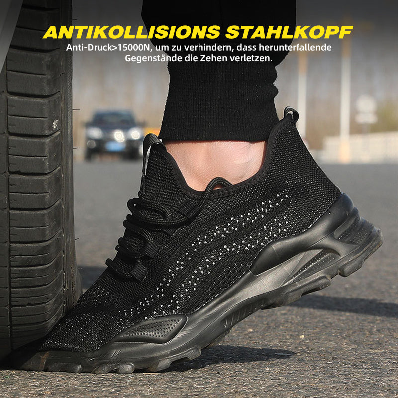 Flex-Test Ferse: Sommer-Schuh Schwarz, super elastische Luftpolstersohle
