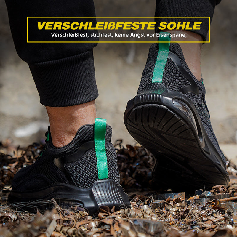 Grafik: Air-Pad Fersendämpfung leuchtet grün – Stoßschutz