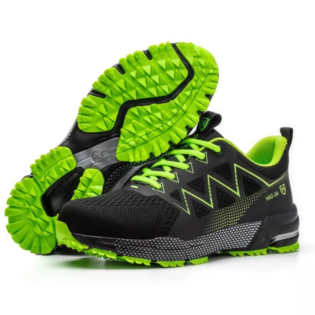 Sohle S70 Neongrün – tiefes Profil für Baustelle