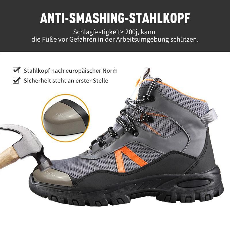 Infografik: Anti-Smash Stahlkappe & Durchtrittschutz Kevlar
