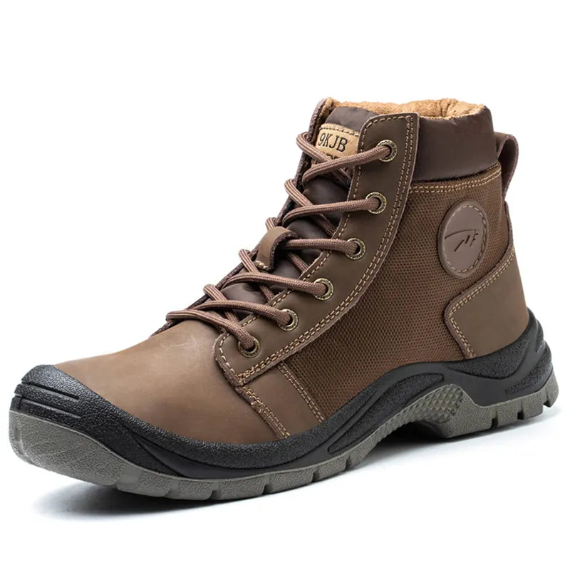 S3 Arbeitsstiefel Braun, wasserdichtes Leder & Kevlar-Zwischensohle – Hero-Seitenansicht