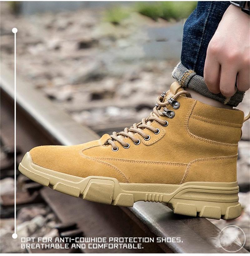 Paar Gelb getragen, Schritt auf Betonkante – Profil sichtbar