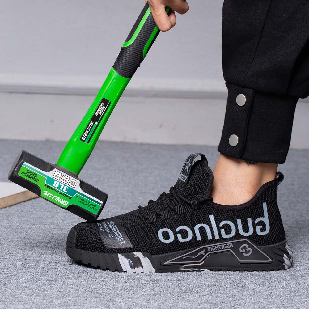 Nagelbrett-Test: Graffiti Schuh Schwarz-Orange, Kevlar-Sohle