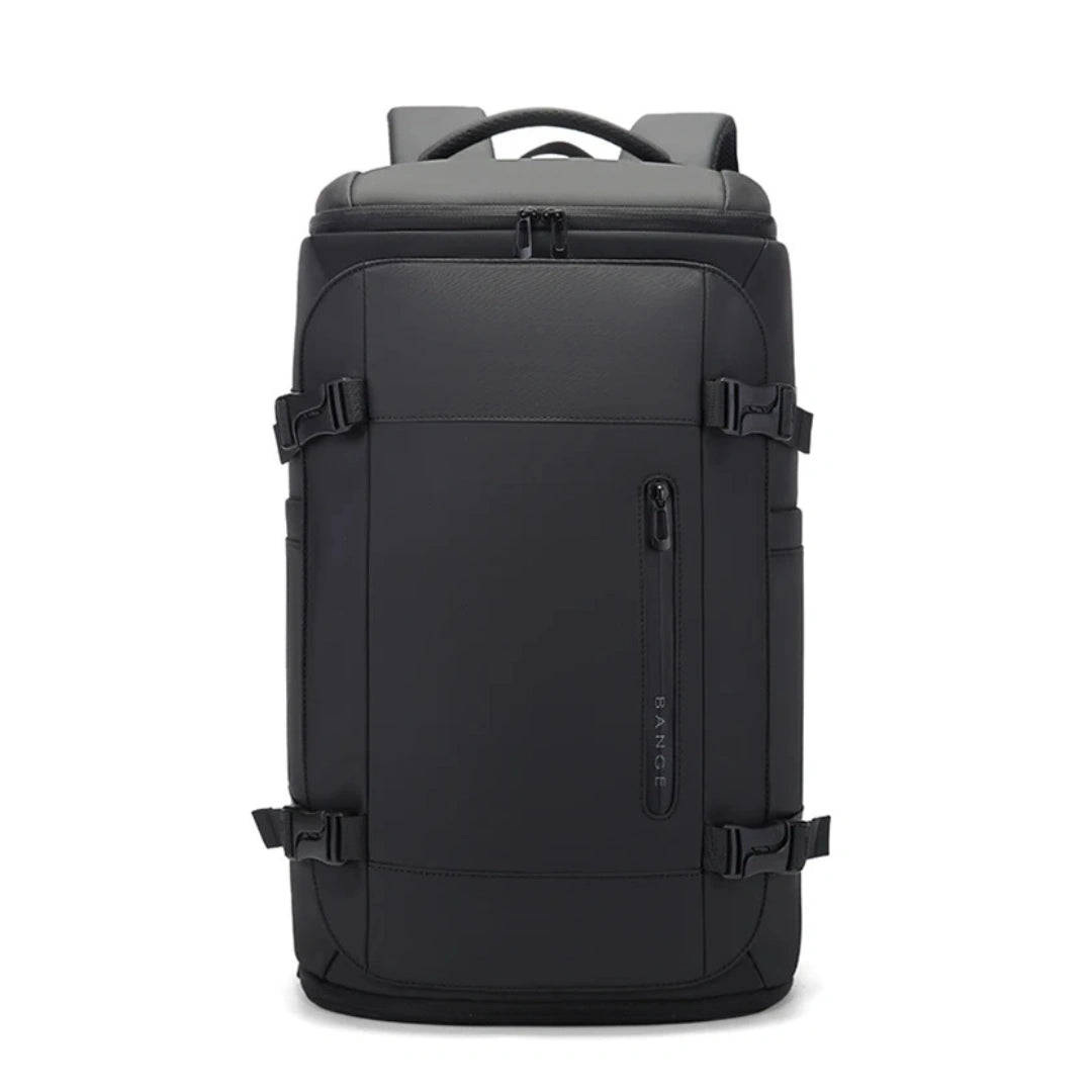 Bange Airline Cabin‑Rucksack – Frontansicht, schlankes schwarzes Design