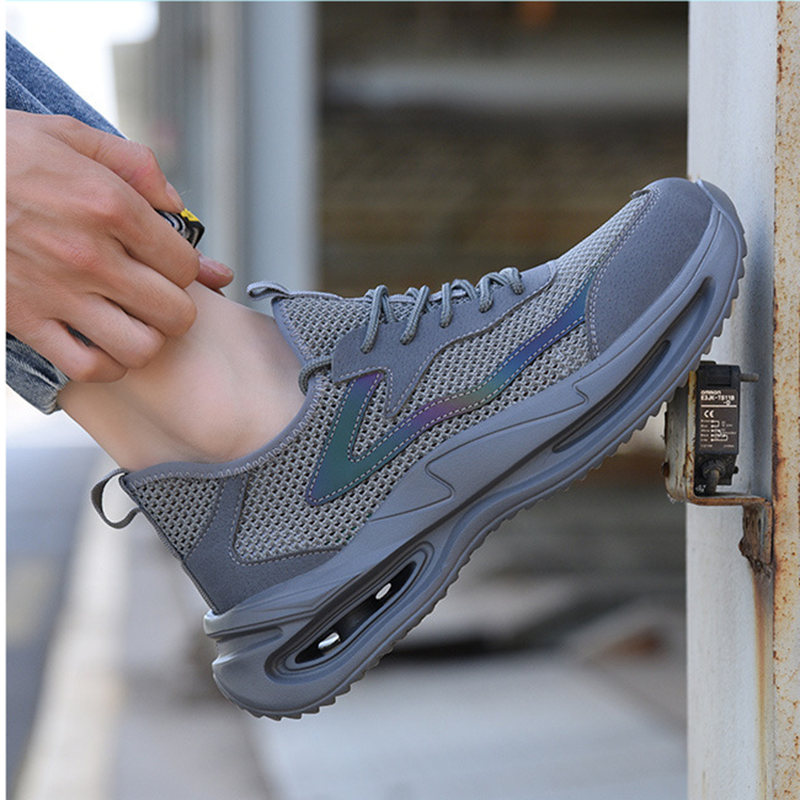 SRC-Profil Detail, Arbeitsschuh Hellgrau – Unteransicht