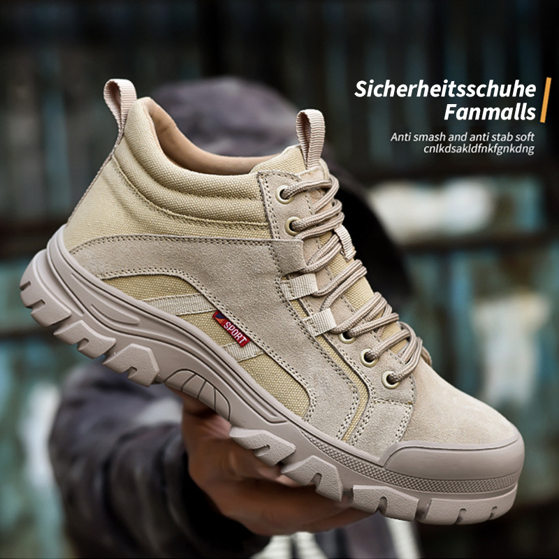 Beige Schuh am Fuß, tritt Pedal im Lager – Stoßdämpfung EVA