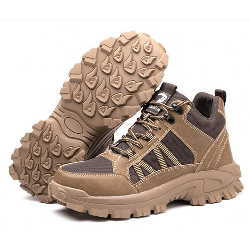 Untersohle Beige diagonal, wabenförmiges SRC-Profil mit Grip-Noppen