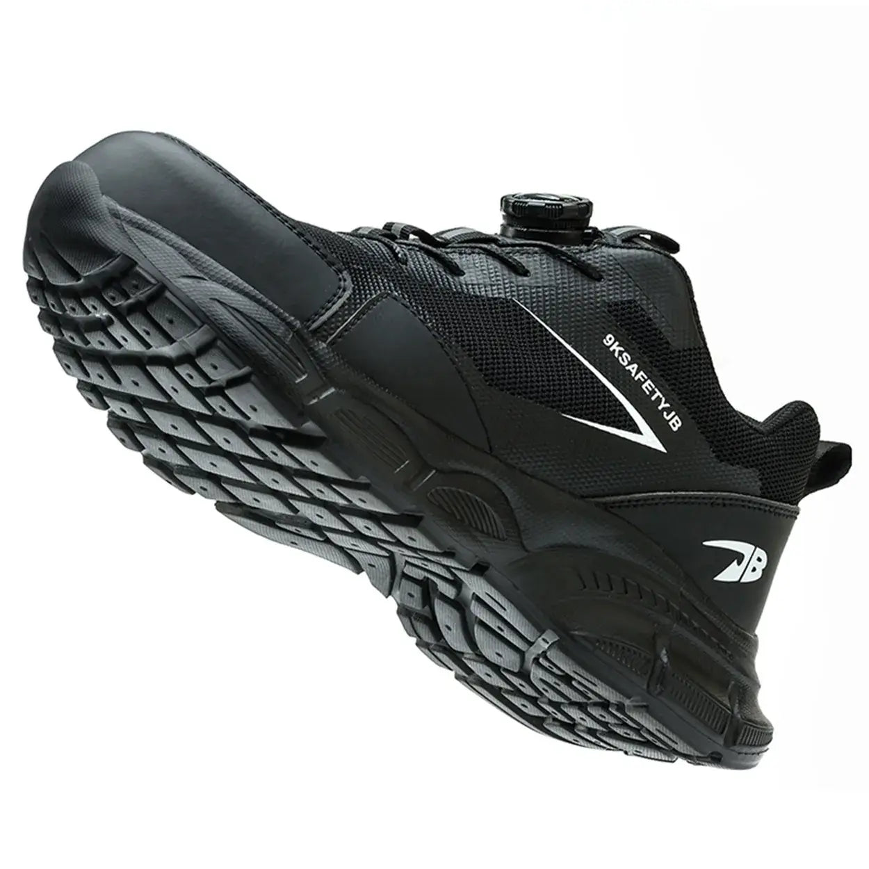 Schwarzer Schuh, rechte Schrägansicht Studio