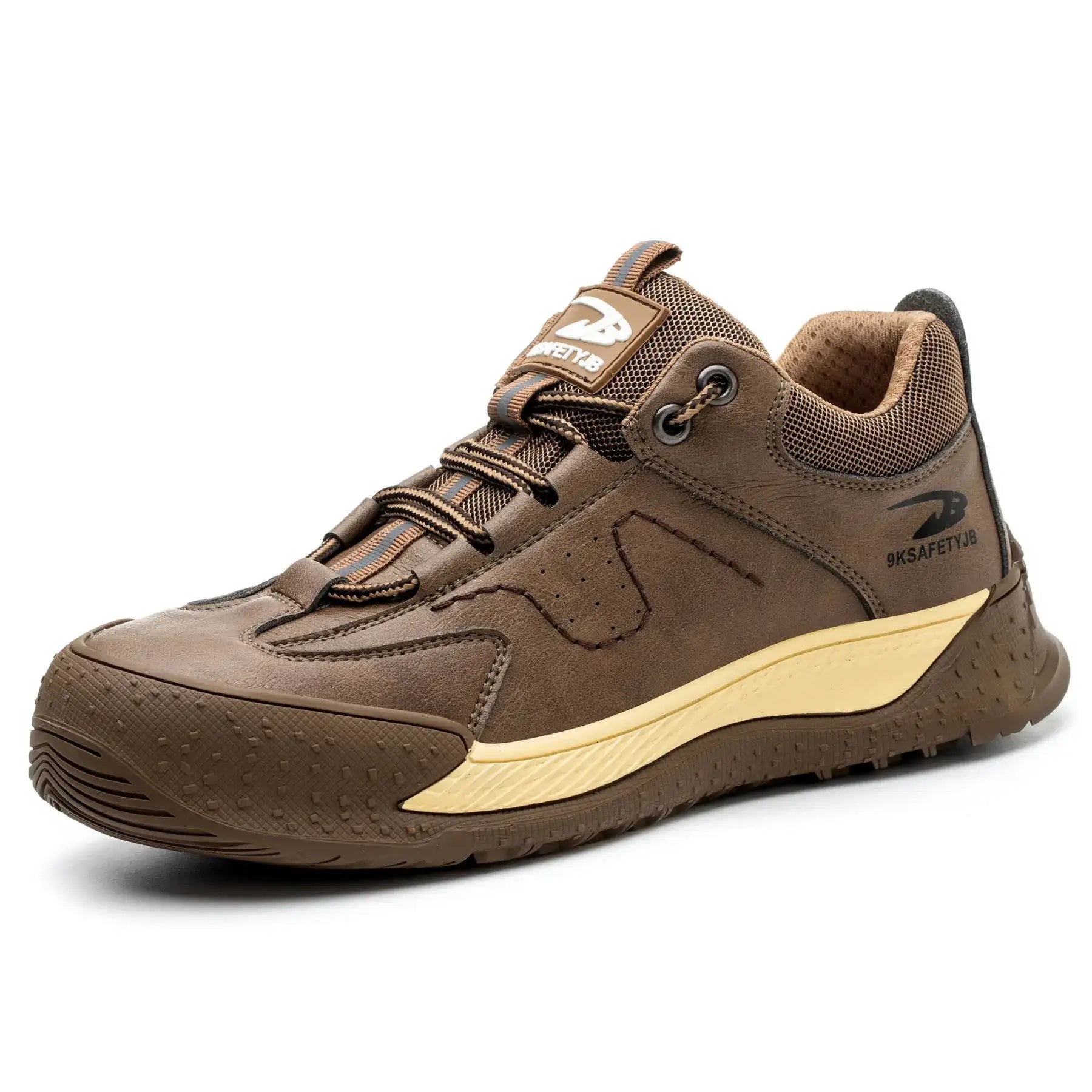 S3 Schweißerschuh Braun / Beige, funkenfestes Leder & Stahlkappe – Hero-Seitenansicht