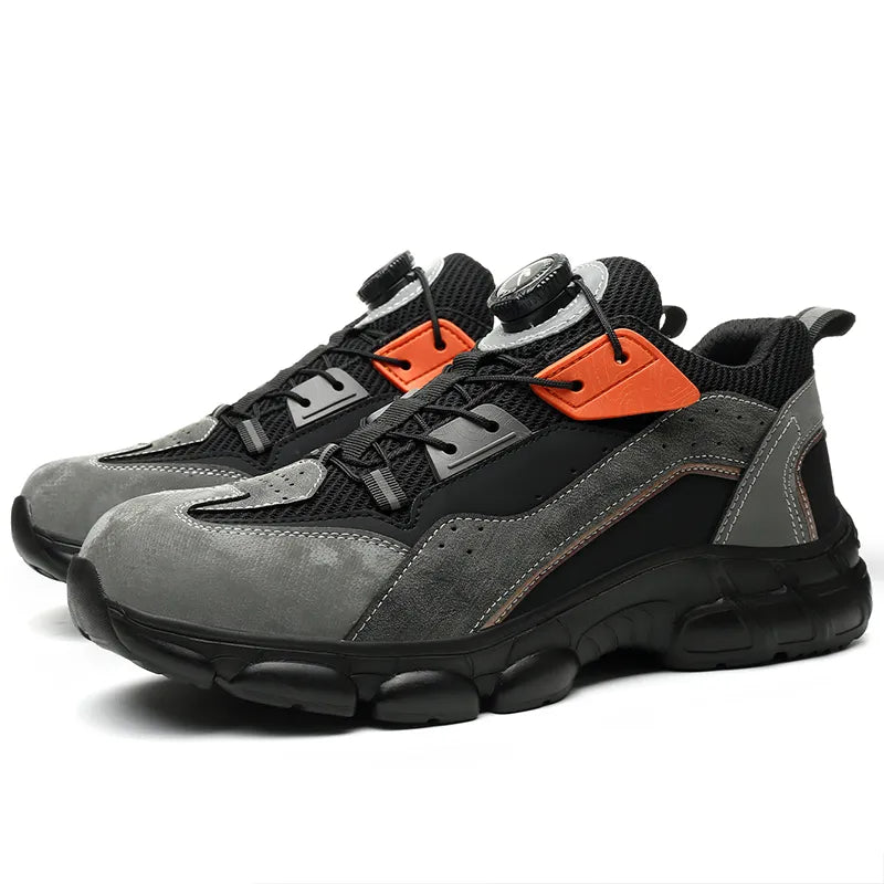 Paar Schuhe schräg, rechte & linke Seitenansicht nebeneinander – Studioweiss