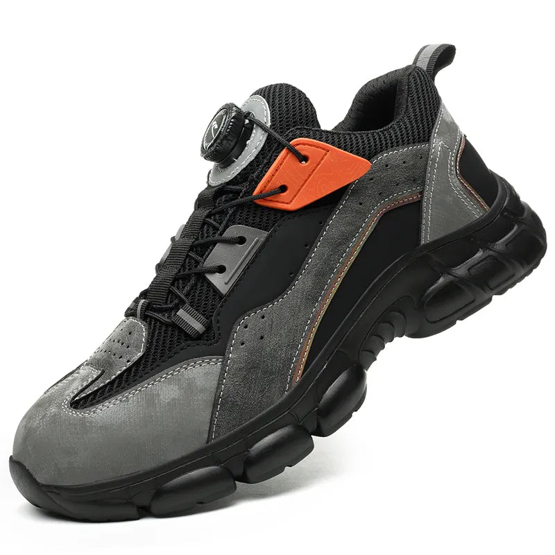 Schuh Vorderansicht, BOA-Rad gut sichtbar, TPU-Zehenschutz