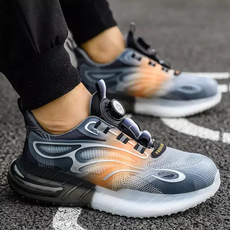 Z1000 Sicherheitsschuh Grau-Orange, Belastungstest unter Last