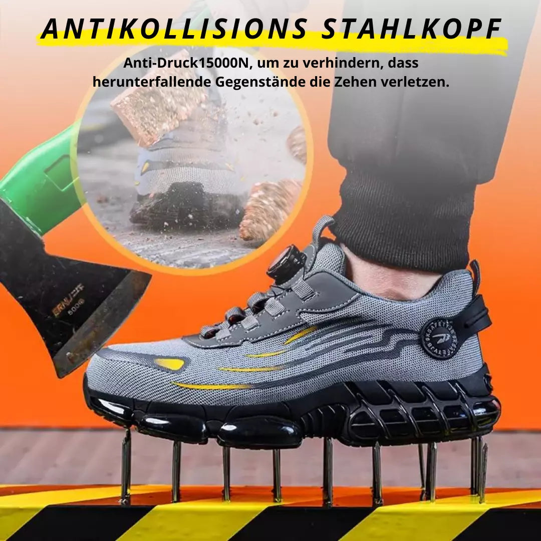 Stahlkappe Belastungstest mit Hammer – Z90