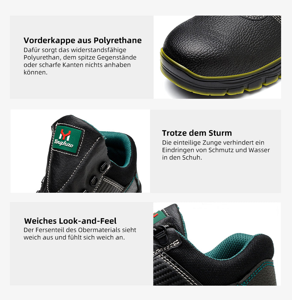 Detail Dämpfung: Polster-Ferse & Einlegesohle, S3 Sicherheitsschuh