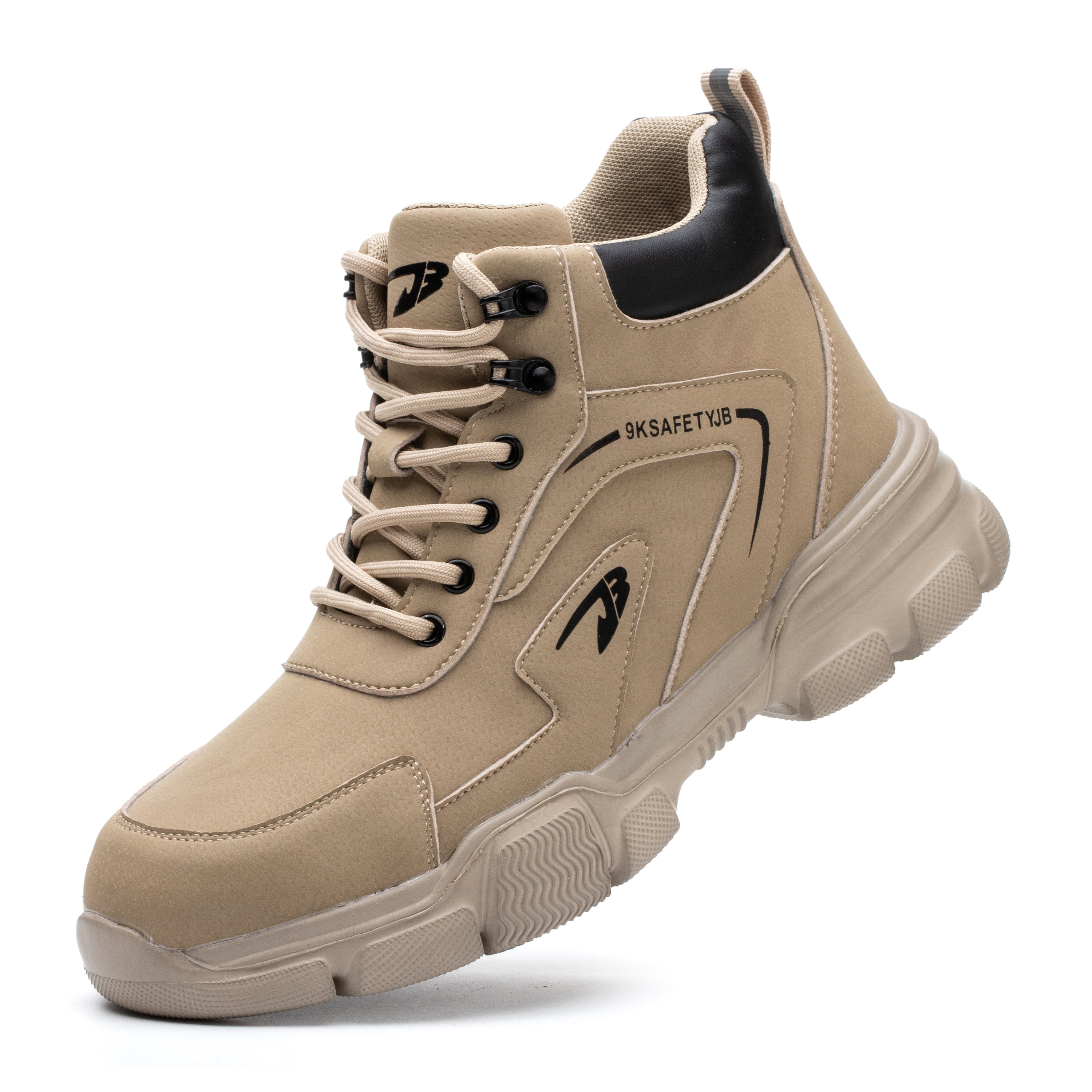 S3 Winter-Sicherheitsschuh Beige, wasserdicht & gefüttert – Seitenansicht