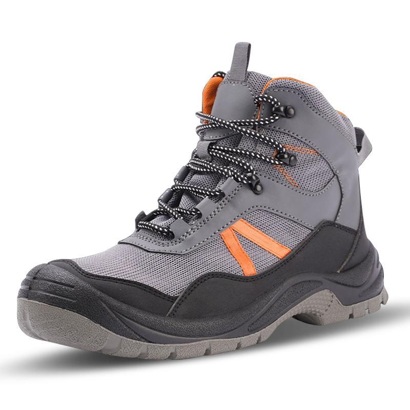 Grau-Orange High-Top, ¾-Ansicht