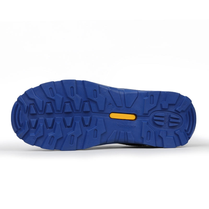 SRC-Profil Untersohle Blau, antistatischer Arbeitsschuh – Unteransicht