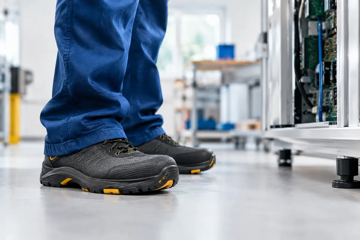 Wann ESD-Schuhe bei der Arbeit Pflicht sind