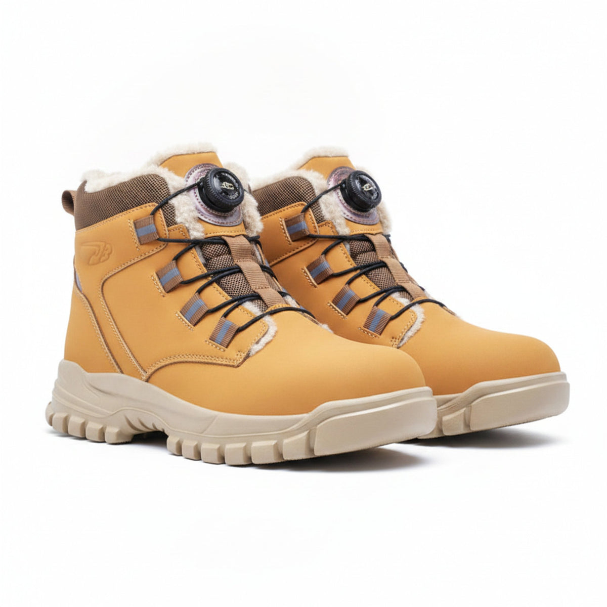 Henner Knob Winter Sicherheitsschuhe S3 Herren in Braun – Paaransicht