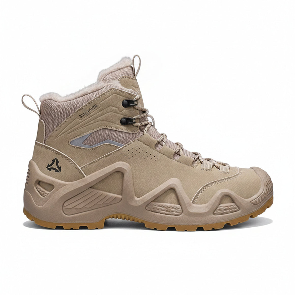Henner Hennert Mount 2.0 Warmfutter Wanderschuhe Unisex in Beige – Seitenansicht