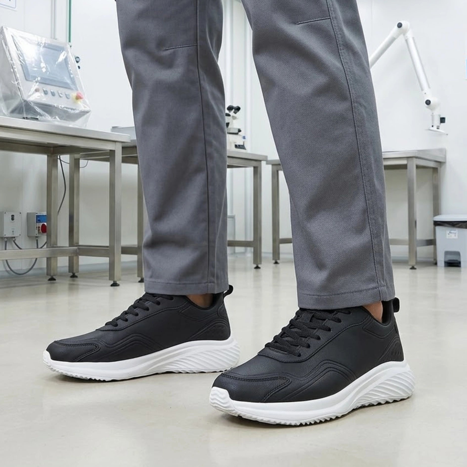 Henner Rifle Berufsschuhe – Zertifizierte Leder-Sneaker mit Komfort-Sohle