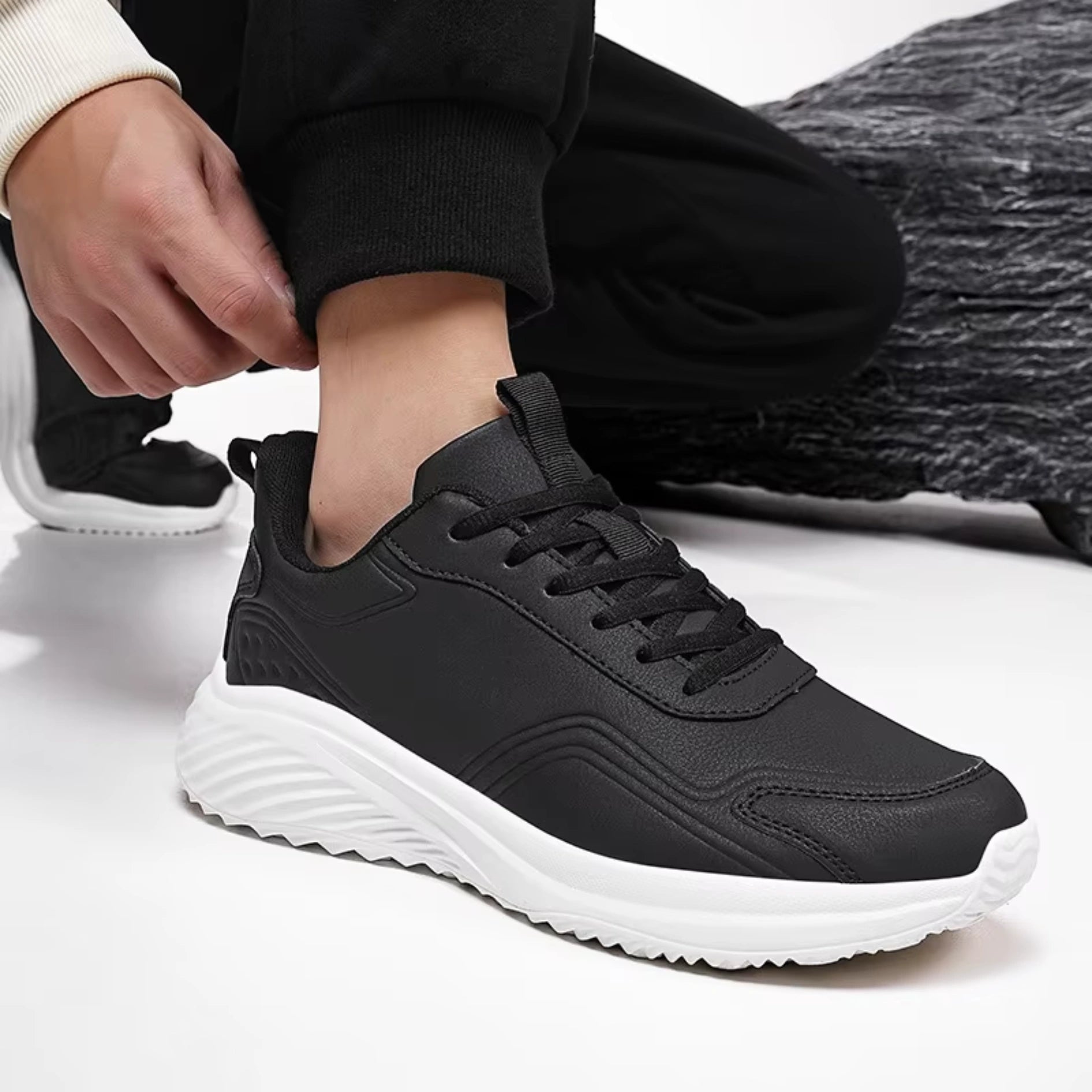 Henner Rifle Berufsschuhe – Zertifizierte Leder-Sneaker mit Komfort-Sohle