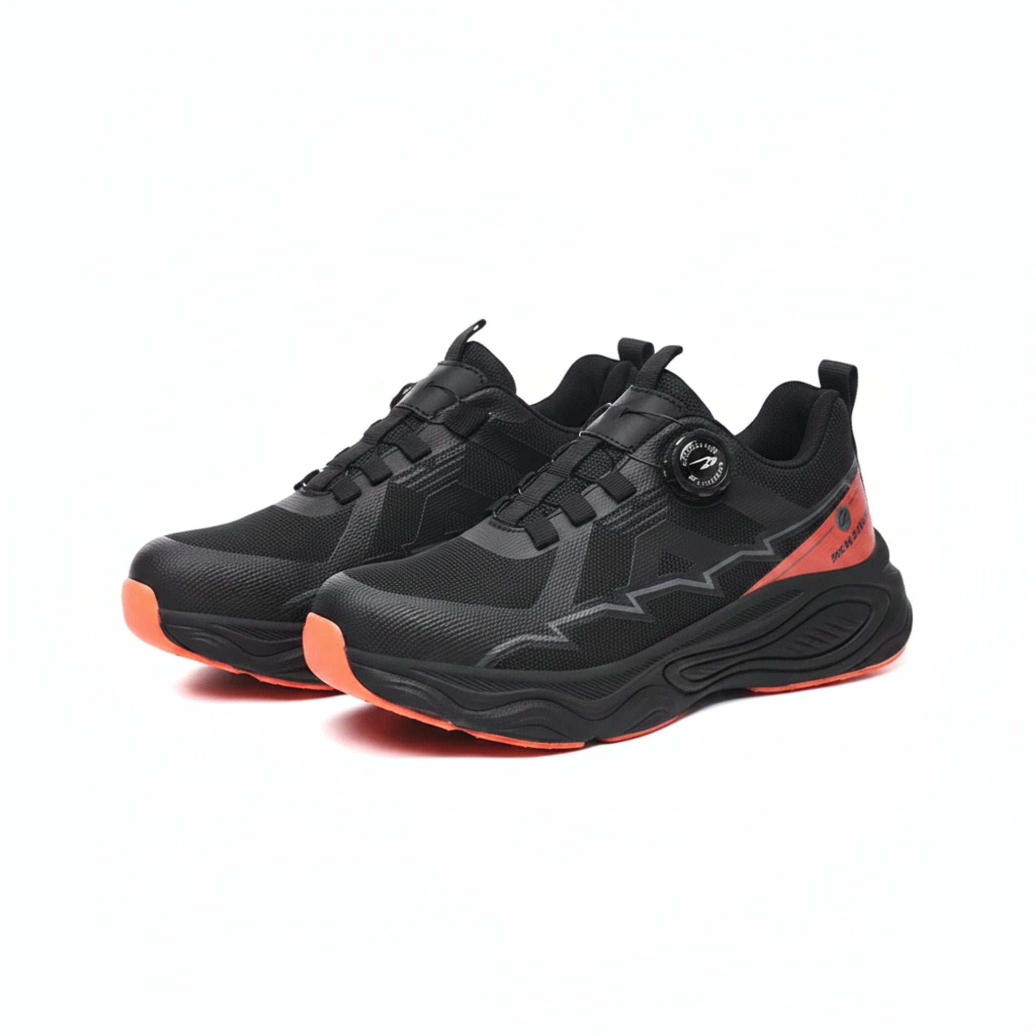 Henner ForcePro Sicherheitsschuhe S3 Unisex in Schwarz Orange – Paaransicht