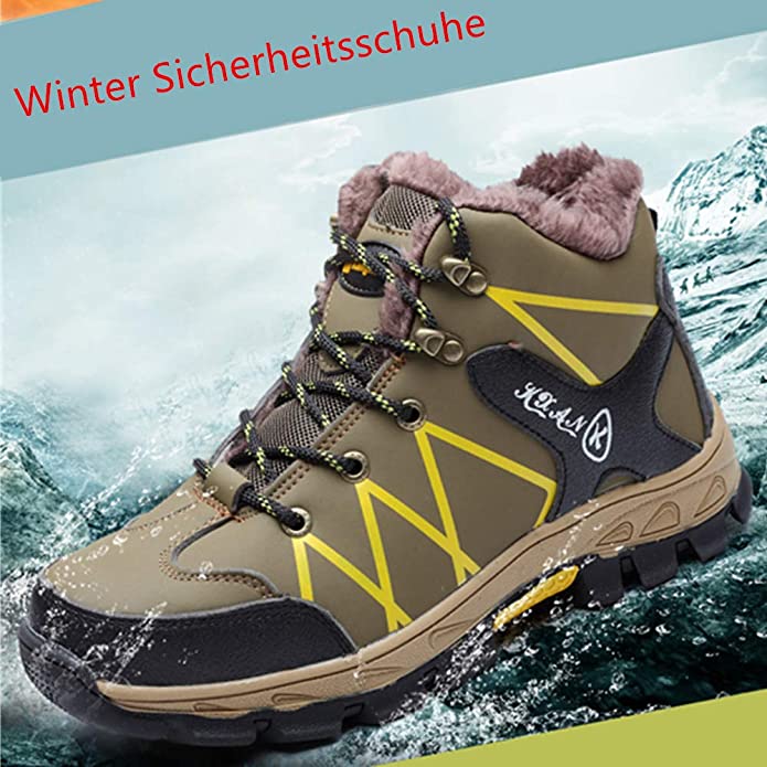 S3 Sicherheitsschuhe Anti-Smashing und Anti-Pannen Winter plus Samt Anti-Kälte  und Warm