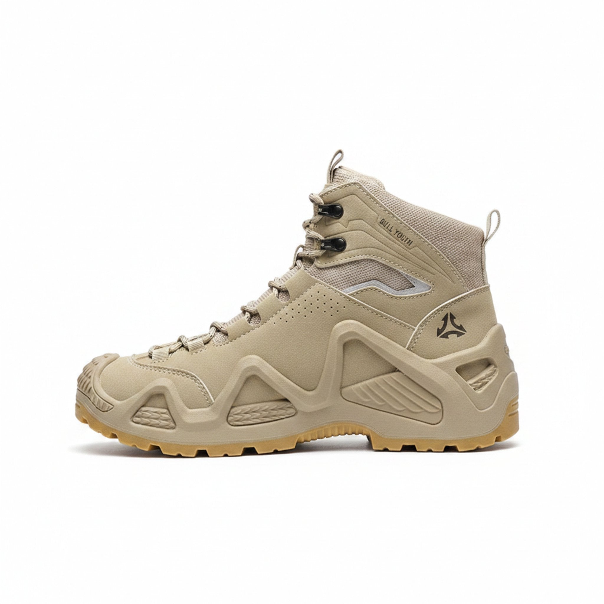 Henner Mount Wanderschuhe Unisex in Beige – Seitenansicht