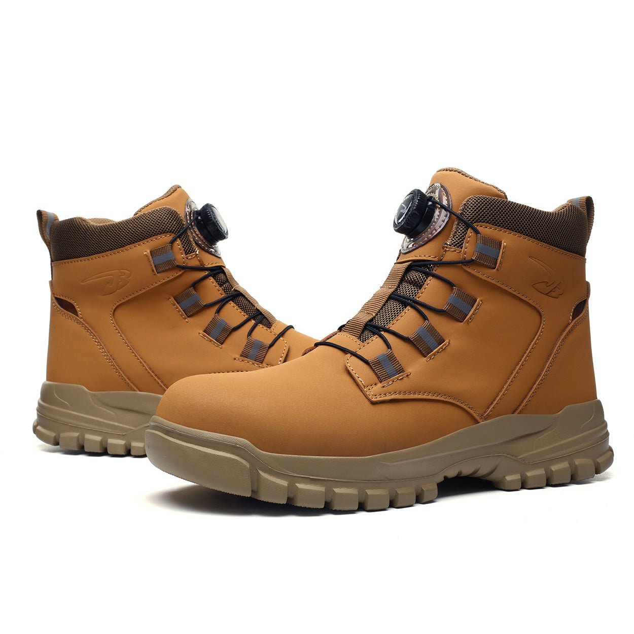 Herren S3 Sicherheitsstiefel Wasserdicht – Winter-Arbeitsstiefel Mit Stahlkappe, Lederoptik & Rutschfester Sohle