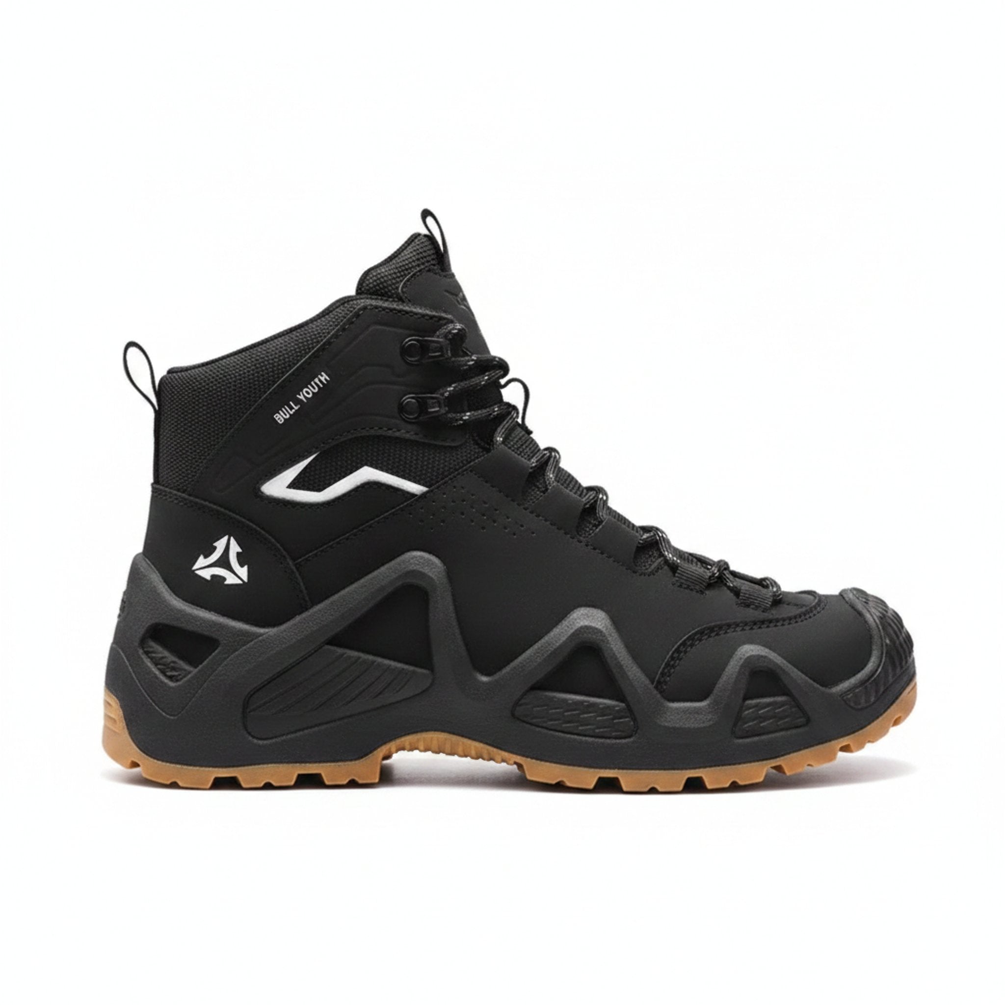 Henner Mount Wanderschuhe Unisex in Schwarz – Seitenansicht