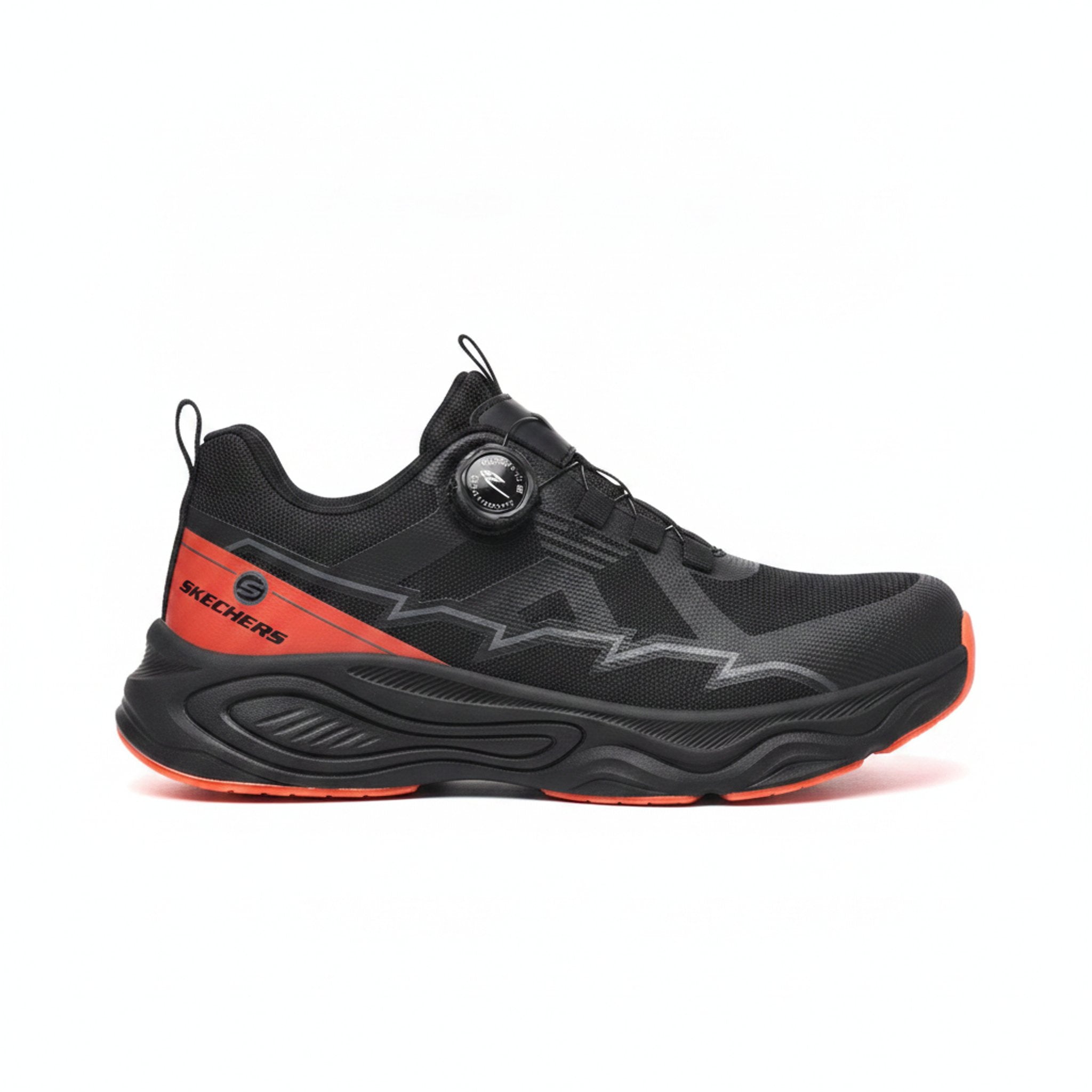 Henner ForcePro Sicherheitsschuhe S3 Unisex in Schwarz Orange – Seitenansicht