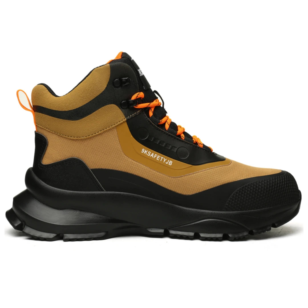 Ranger S3 Sicherheitsstiefel Sand/Schwarz – rechte Seitenansicht auf weißem Hintergrund
