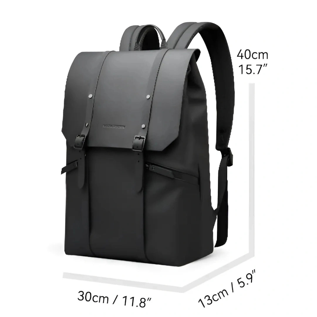 Slim‑Profilvergleich: Ryden Minimal Rucksack leer vs. gefüllt, flach zusammenfaltbar