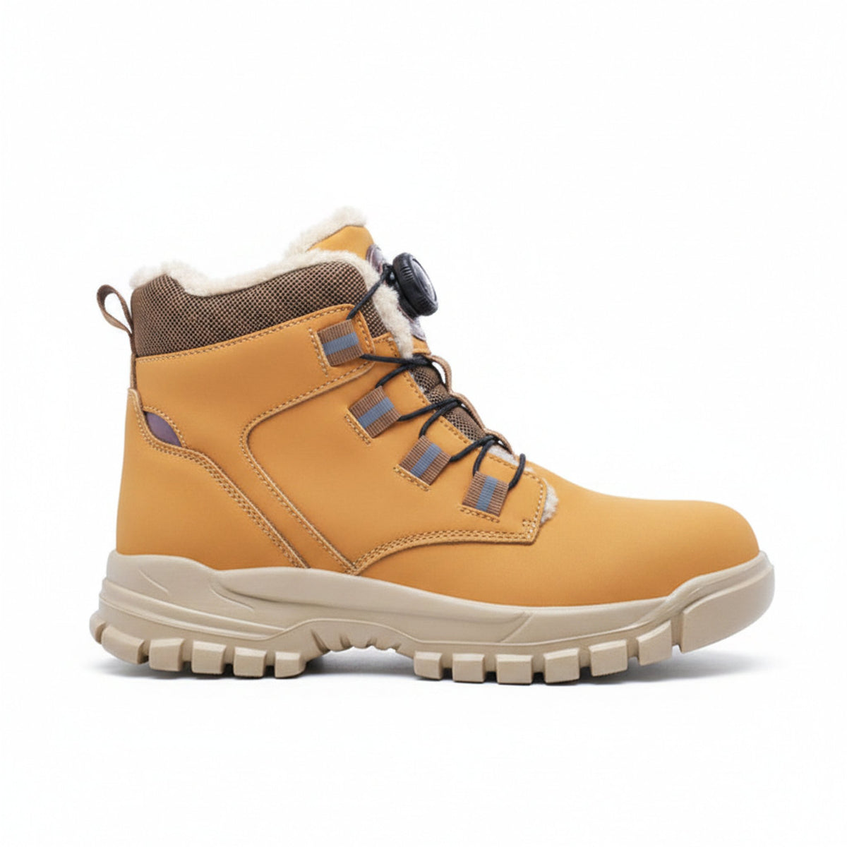 Henner Knob Winter Sicherheitsschuhe S3 Herren in Braun – Seitenansicht