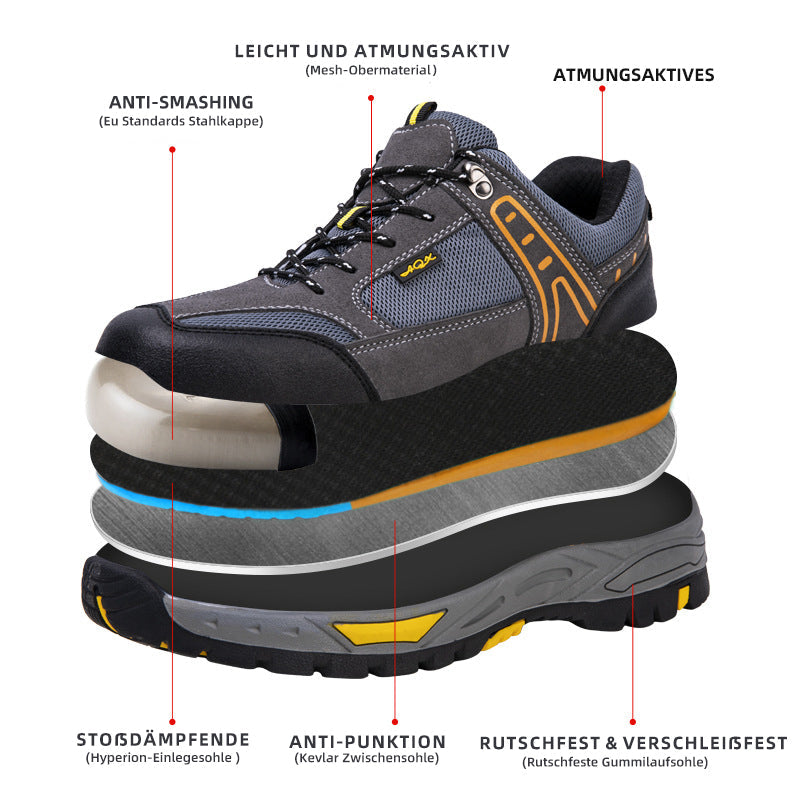Henner Summer Atmungsaktive, unzerstörbare, Leichte Sicherheitsschuhe