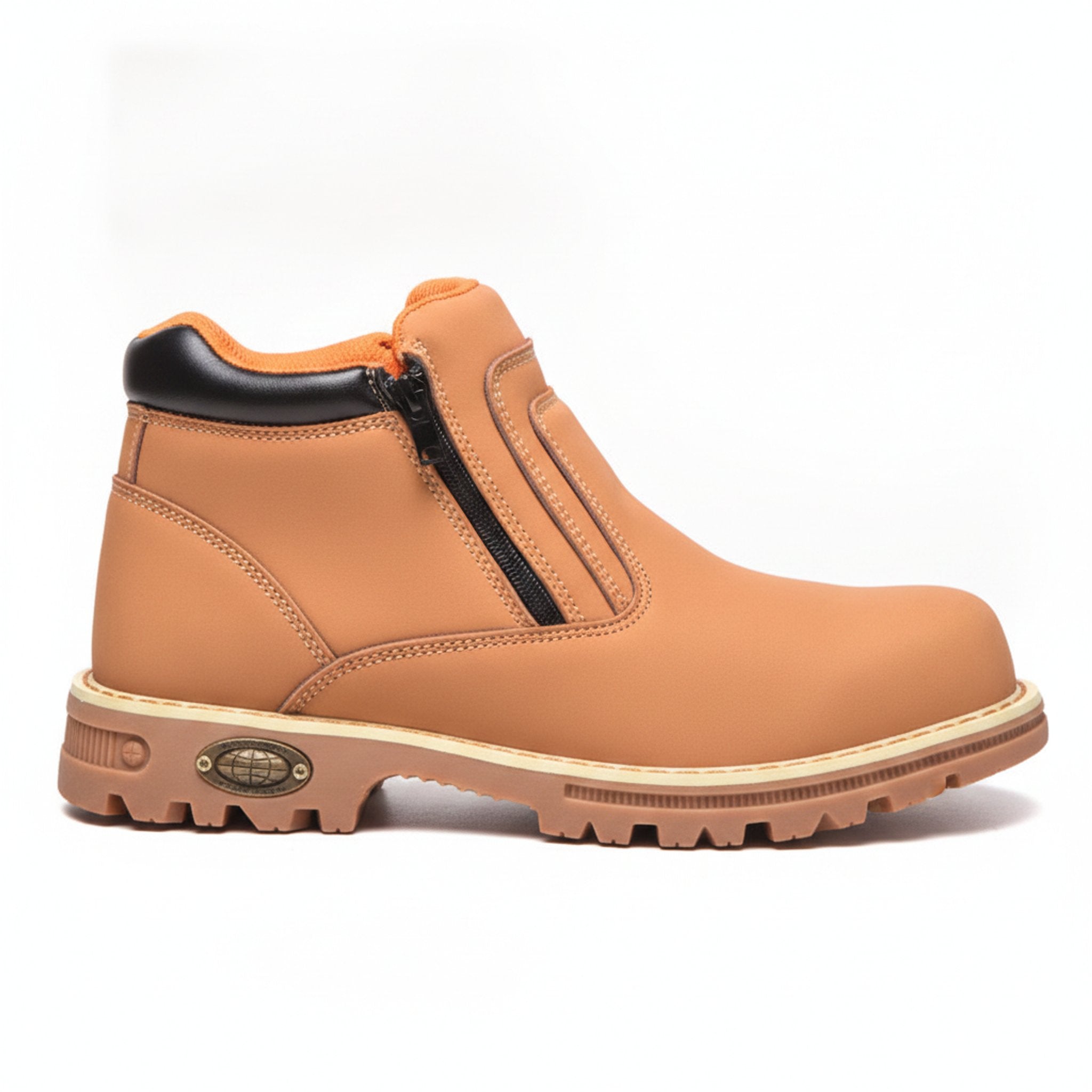 Henner Evo Sicherheitsschuhe S3 Herren in Braun – Seitenansicht