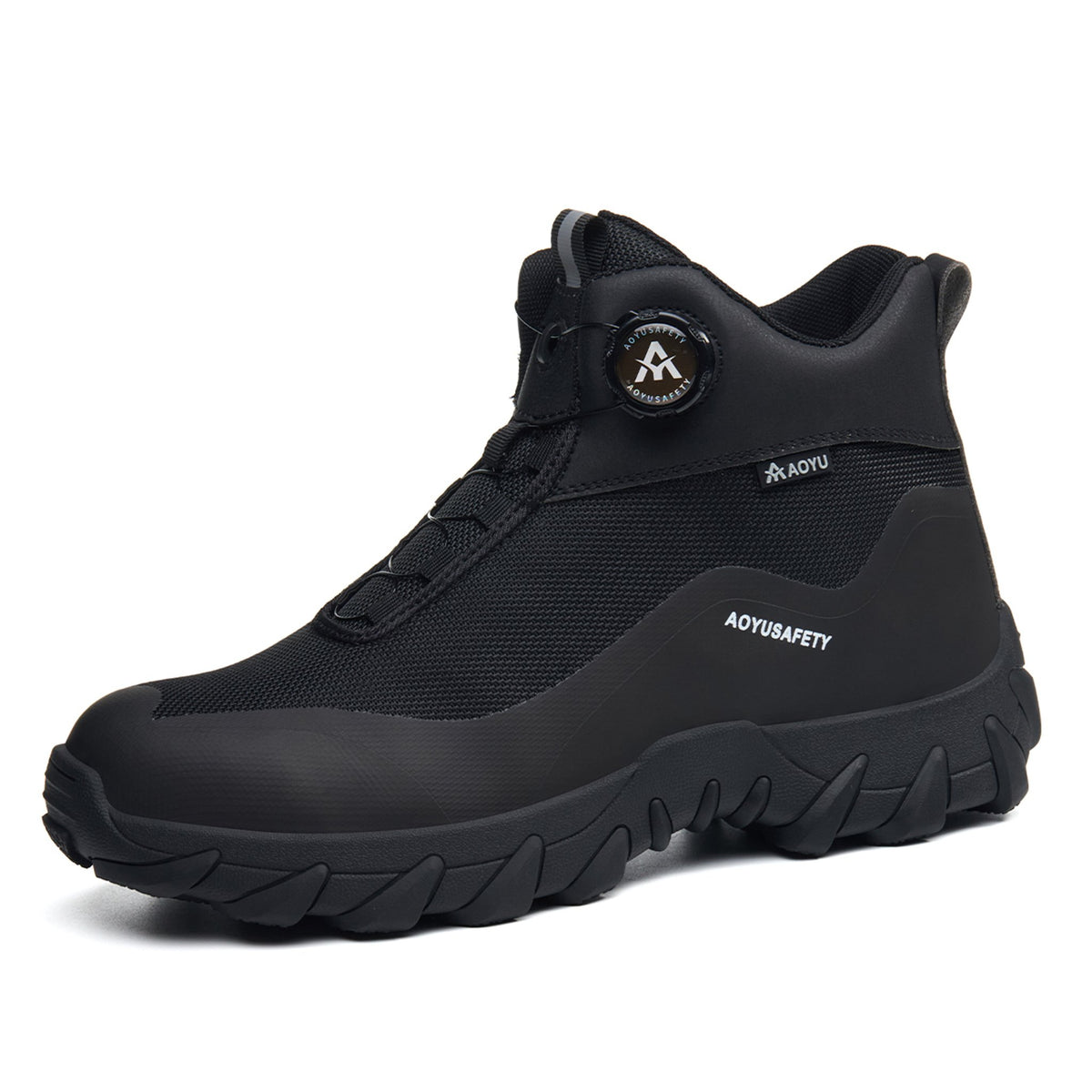 Henner Arot Sicherheitsstiefel mit Stahlkappe | Vierjahreszeiten & Warmfutter | Rutschfest Sicherheitsschuhe S3 Unisex in Schwarz – Produktansicht