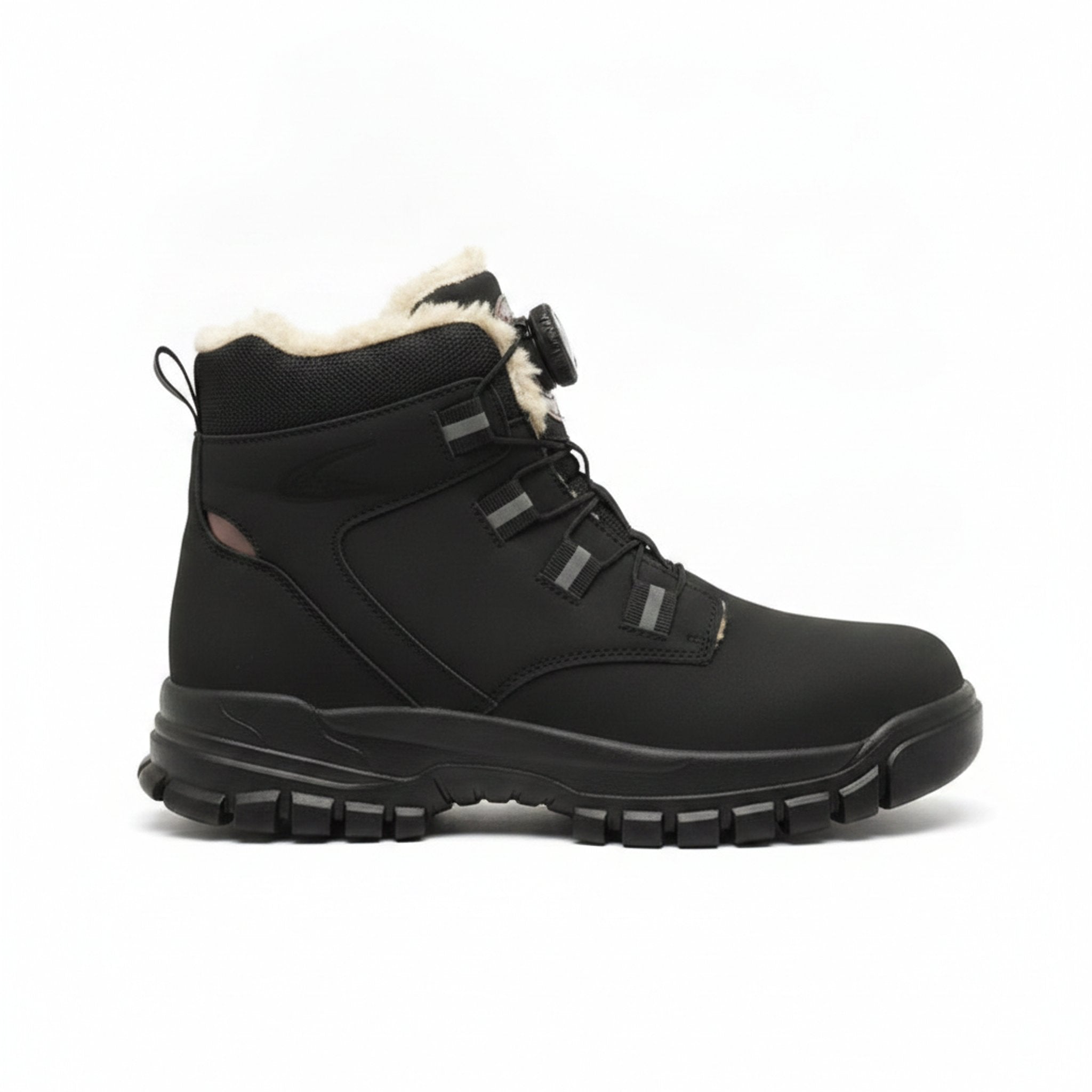Henner Knob Winter Sicherheitsschuhe S3 Herren in Schwarz – Seitenansicht
