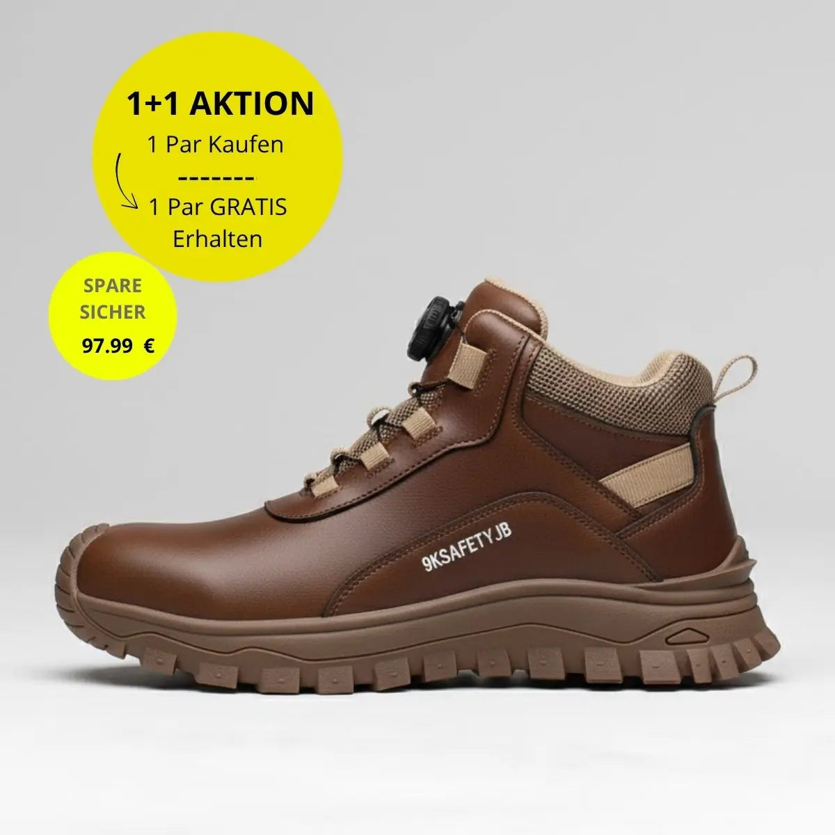 1+1 GRATIS : Henner SafetyJB S3 Leicht Atmungsaktiv und Sicher